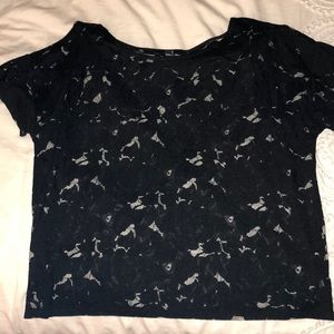 NWOT Forever 21 floral pattern sheer top